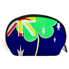 St  Patrick Australia And Ireland Irish Shamrock Australian Country Flag  Accessory Pouches (large)  by yoursparklingshop