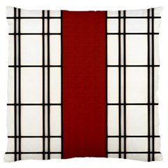 Shoji - Red Large Cushion Case (two Sides) by Tatami