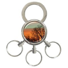 Twilight Sunset Sky Evening Clouds 3-ring Key Chains by Amaryn4rt