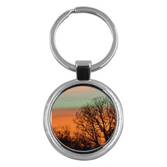 Twilight Sunset Sky Evening Clouds Key Chains (round)  by Amaryn4rt