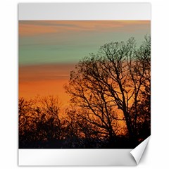 Twilight Sunset Sky Evening Clouds Canvas 11  X 14   by Amaryn4rt