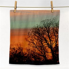 Twilight Sunset Sky Evening Clouds Face Towel by Amaryn4rt