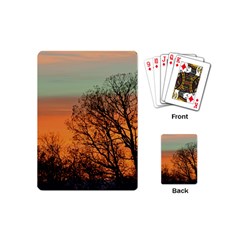 Twilight Sunset Sky Evening Clouds Playing Cards (mini)  by Amaryn4rt