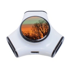 Twilight Sunset Sky Evening Clouds 3-port Usb Hub by Amaryn4rt