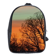 Twilight Sunset Sky Evening Clouds School Bags (xl)  by Amaryn4rt