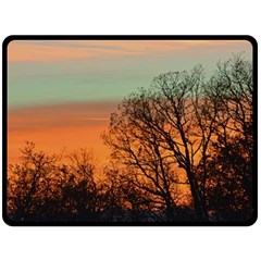 Twilight Sunset Sky Evening Clouds Double Sided Fleece Blanket (large)  by Amaryn4rt