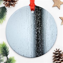 Rain Raindrop Drop Of Water Drip Ornament (round)  by Amaryn4rt