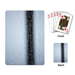 Rain Raindrop Drop Of Water Drip Playing Card by Amaryn4rt