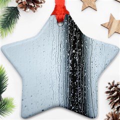 Rain Raindrop Drop Of Water Drip Star Ornament (two Sides)  by Amaryn4rt