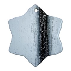 Rain Raindrop Drop Of Water Drip Snowflake Ornament (2-side) by Amaryn4rt