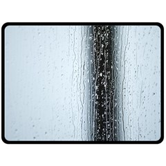 Rain Raindrop Drop Of Water Drip Double Sided Fleece Blanket (large)  by Amaryn4rt