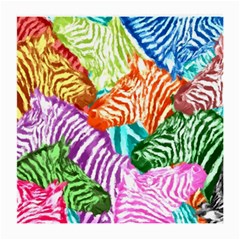 Zebra Colorful Abstract Collage Medium Glasses Cloth (2-Side)