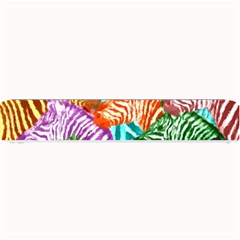 Zebra Colorful Abstract Collage Small Bar Mats