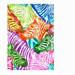 Zebra Colorful Abstract Collage Large Garden Flag (Two Sides)