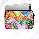 Zebra Colorful Abstract Collage Apple iPad Mini Zipper Cases Front