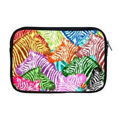 Zebra Colorful Abstract Collage Apple MacBook Pro 17  Zipper Case