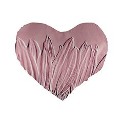 Shabby Chic Vintage Background Standard 16  Premium Heart Shape Cushions by Amaryn4rt