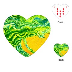 Zitro Abstract Sour Texture Food Playing Cards (heart) 