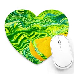 Zitro Abstract Sour Texture Food Heart Mousepads by Amaryn4rt