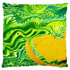 Zitro Abstract Sour Texture Food Large Cushion Case (two Sides) by Amaryn4rt