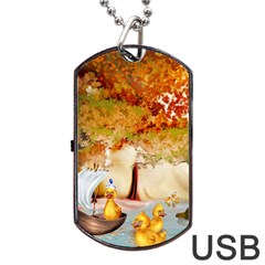 Art Kuecken Badespass Arrangemen Dog Tag Usb Flash (one Side) by Amaryn4rt