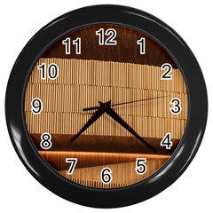 Architecture Art Boxes Brown Wall Clocks (black) by Amaryn4rt