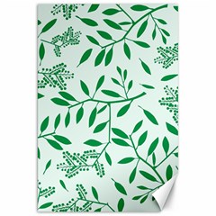 Leaves Foliage Green Wallpaper Canvas 20  X 30   by Amaryn4rt