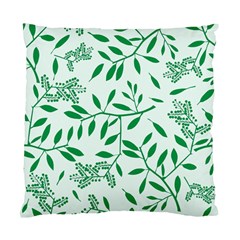 Leaves Foliage Green Wallpaper Standard Cushion Case (one Side) by Amaryn4rt