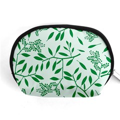 Leaves Foliage Green Wallpaper Accessory Pouches (medium)  by Amaryn4rt