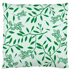 Leaves Foliage Green Wallpaper Large Flano Cushion Case (two Sides) by Amaryn4rt