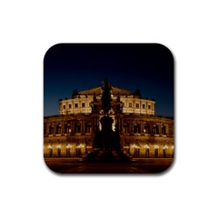 Dresden Semper Opera House Rubber Coaster (square)  by Amaryn4rt