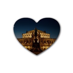 Dresden Semper Opera House Rubber Coaster (heart) 