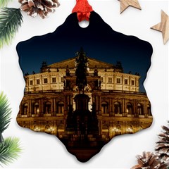 Dresden Semper Opera House Snowflake Ornament (2-side)