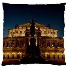 Dresden Semper Opera House Large Cushion Case (one Side) by Amaryn4rt