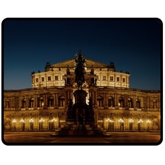 Dresden Semper Opera House Double Sided Fleece Blanket (medium)  by Amaryn4rt