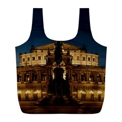 Dresden Semper Opera House Full Print Recycle Bags (l)  by Amaryn4rt