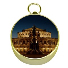 Dresden Semper Opera House Gold Compasses by Amaryn4rt