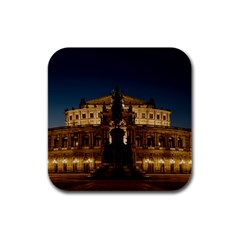 Dresden Semper Opera House Rubber Square Coaster (4 Pack)  by Amaryn4rt