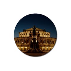 Dresden Semper Opera House Magnet 3  (round) by Amaryn4rt