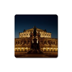 Dresden Semper Opera House Square Magnet by Amaryn4rt