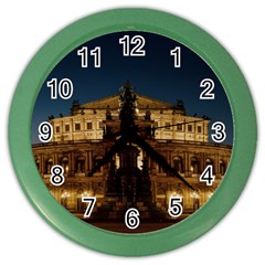 Dresden Semper Opera House Color Wall Clocks by Amaryn4rt