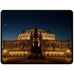 Dresden Semper Opera House Fleece Blanket (large)  by Amaryn4rt