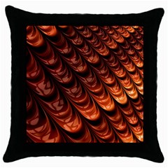 Fractal Mathematics Frax Throw Pillow Case (black) by Amaryn4rt