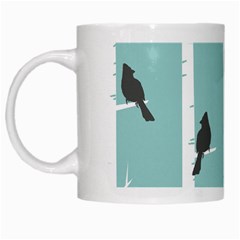 Birds Trees Birch Birch Trees White Mugs