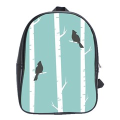 Birds Trees Birch Birch Trees School Bags (xl)  by Amaryn4rt