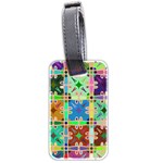 Abstract Pattern Background Design Luggage Tags (Two Sides) Front