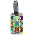 Abstract Pattern Background Design Luggage Tags (Two Sides) Back