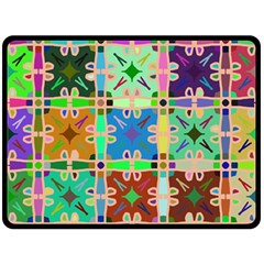 Abstract Pattern Background Design Double Sided Fleece Blanket (large)  by Amaryn4rt