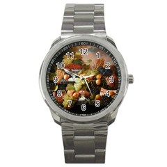 Abundance Of Fruit Severin Roesen Sport Metal Watch by Amaryn4rt