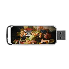 Abundance Of Fruit Severin Roesen Portable Usb Flash (two Sides) by Amaryn4rt